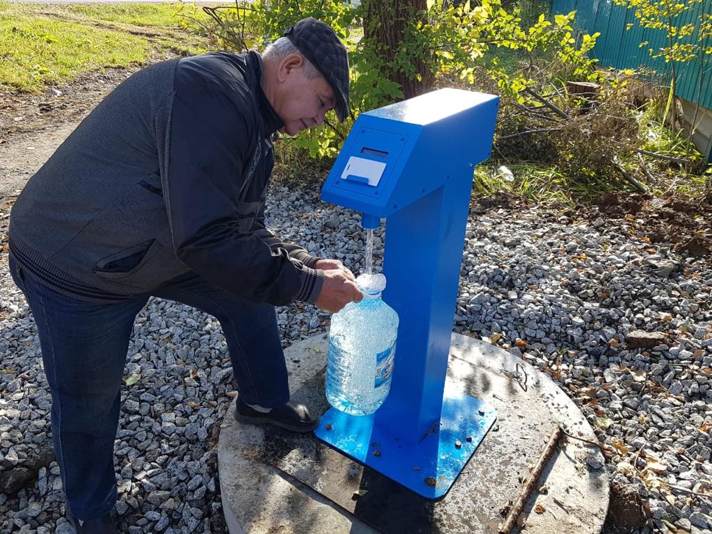 Первая электронная водоразборная колонка установлена Примтеплоэнерго в Спасске-Дальнем
